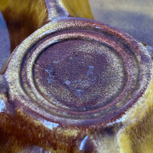 70s California USA pottery divided tray 1970s vintage - Picture 8 of 8